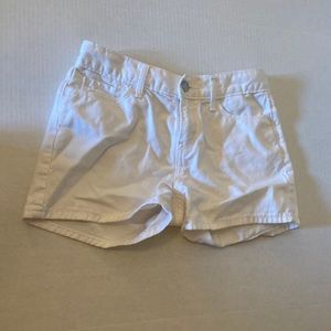 Girls white jean shorts